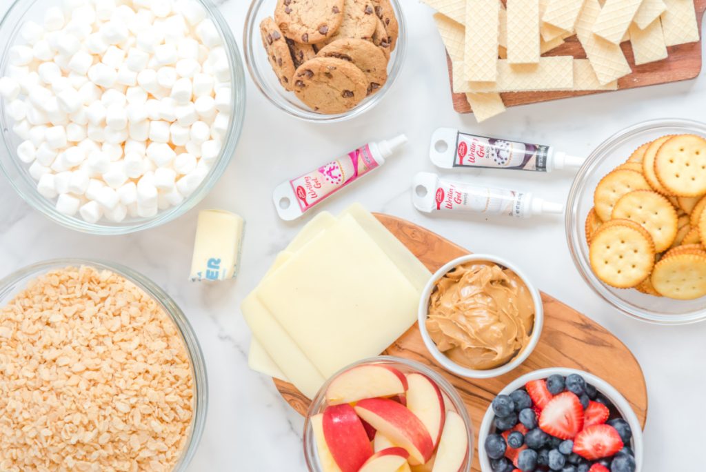 Back To School Themed Snack Board ingredients