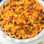 Easy Bacon Cheeseburger Pie om a baking pan