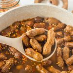 Cajun Boiled Peanuts in a pot