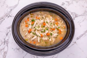 Slow Cooker Turkey Rice Soup is slow cooker