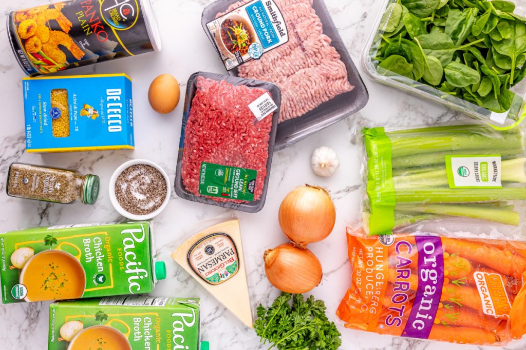 ingredients for Slow Cooker Italian Wedding Soup