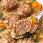 Slow Cooker Italian Wedding Soup in a bowl