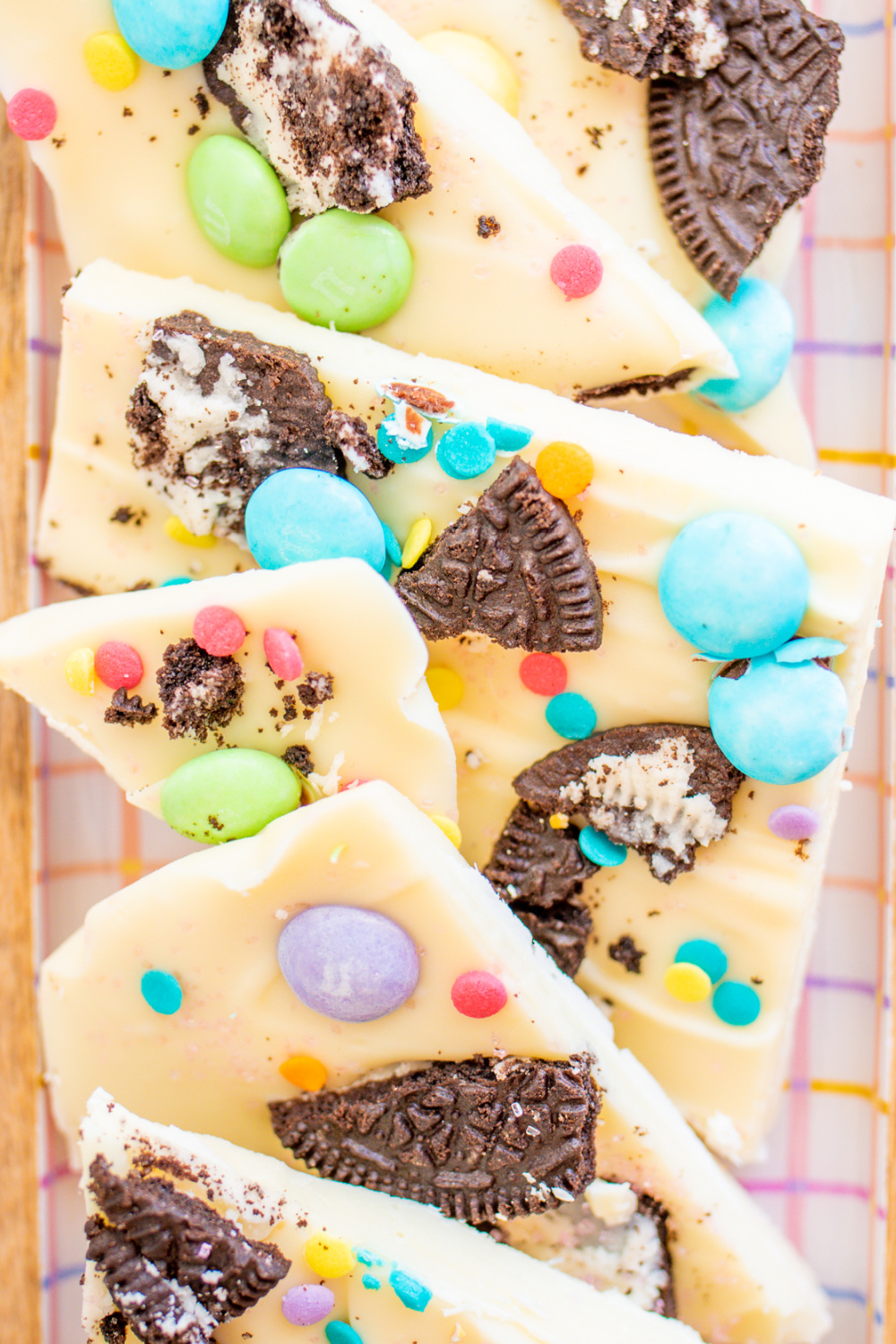 Easter White Chocolate Cookie Bark