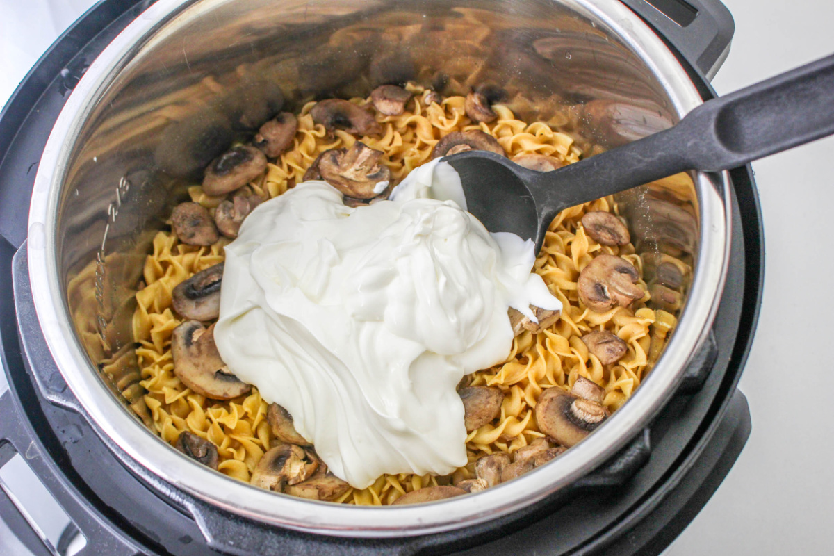 sour cream added pot