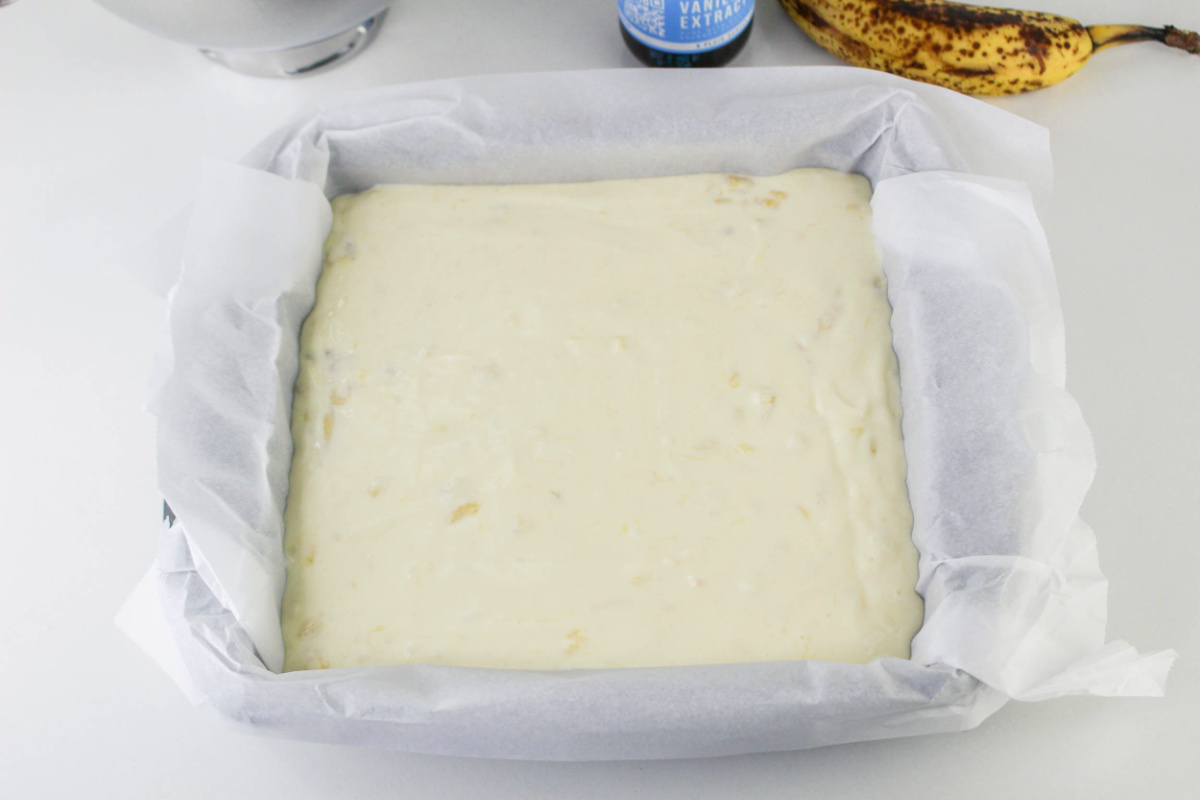 cheesecake mixture added to top of crust