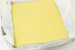 pudding mixture poured over top