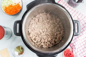 beef browned in an instant pot