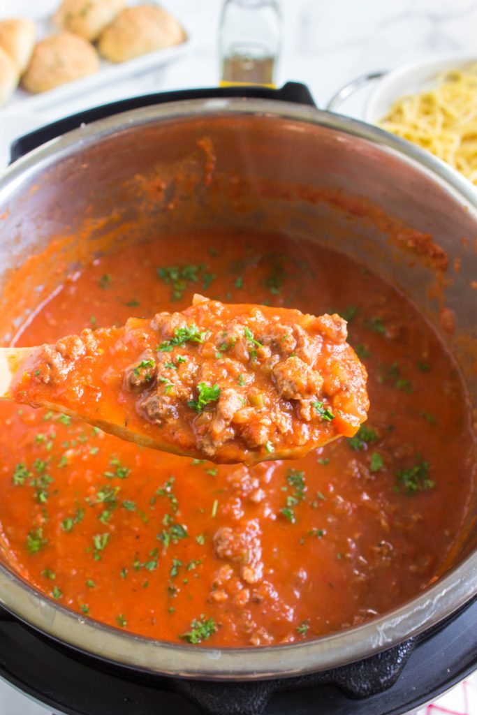 Instant Pot Bolognese Sauce in a instant pot