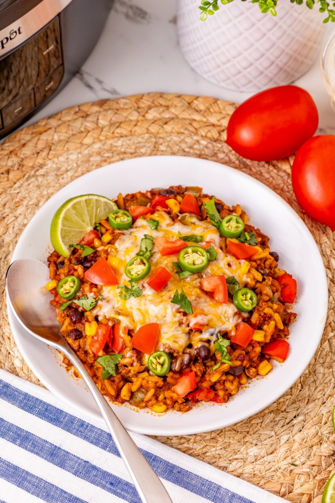 Slow Cooker Mexican Casserole on a plate