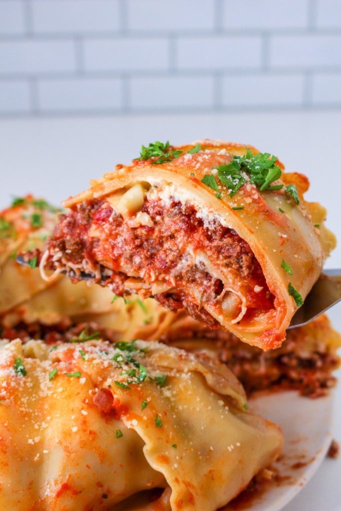 Bundt Pan Lasagna piece