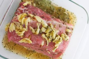 pork sitting in marinade