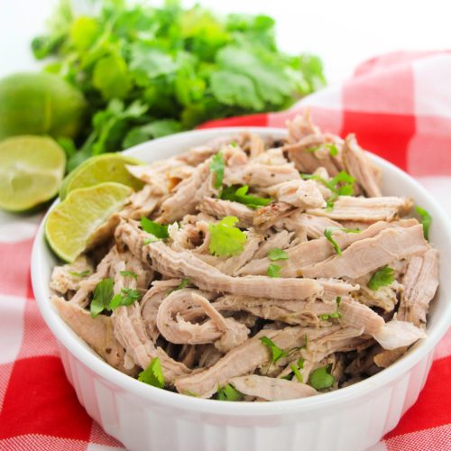 Cuban Style Pork Roast in a bowl