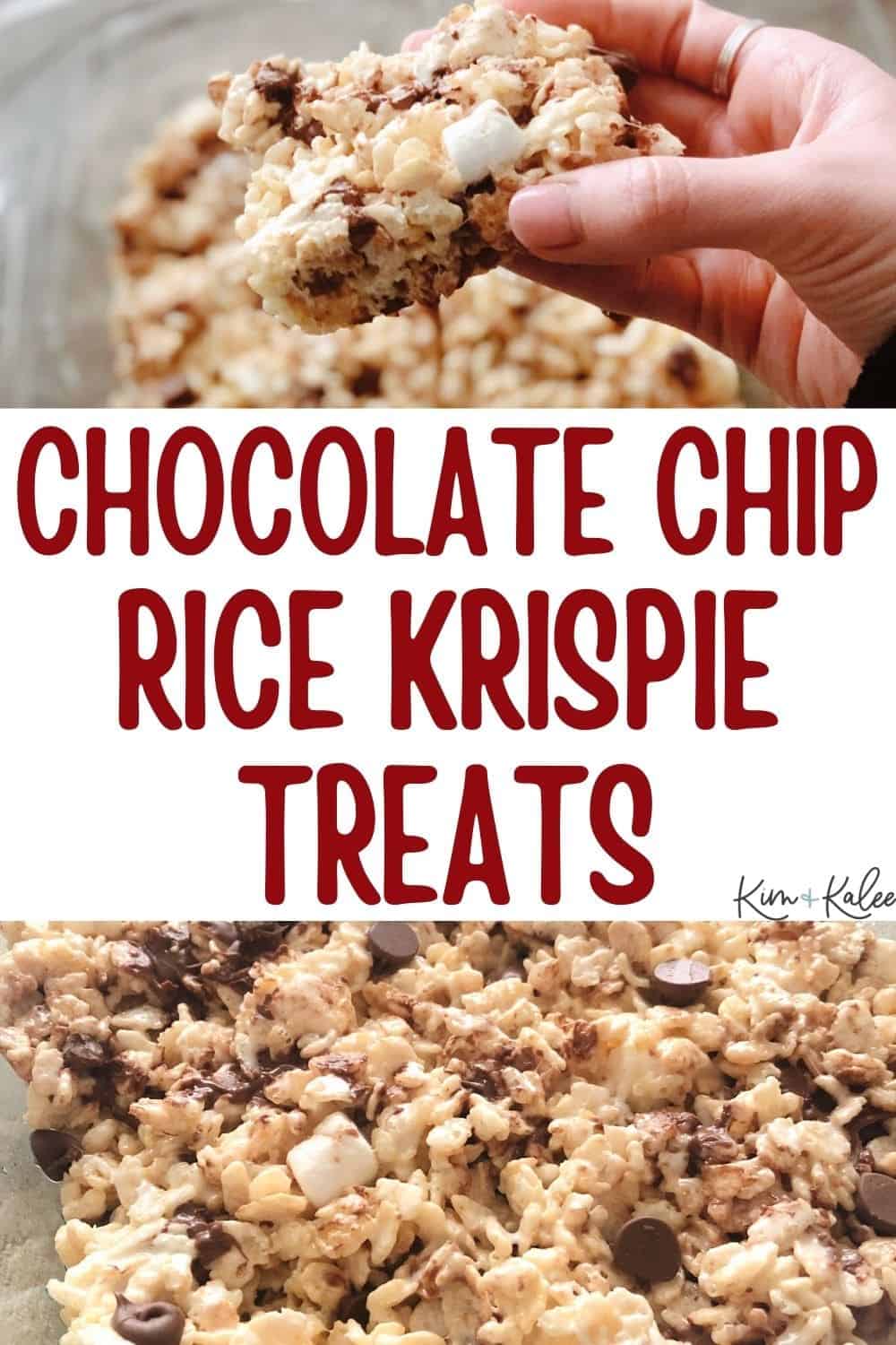 chocolate chip rice krispie treats