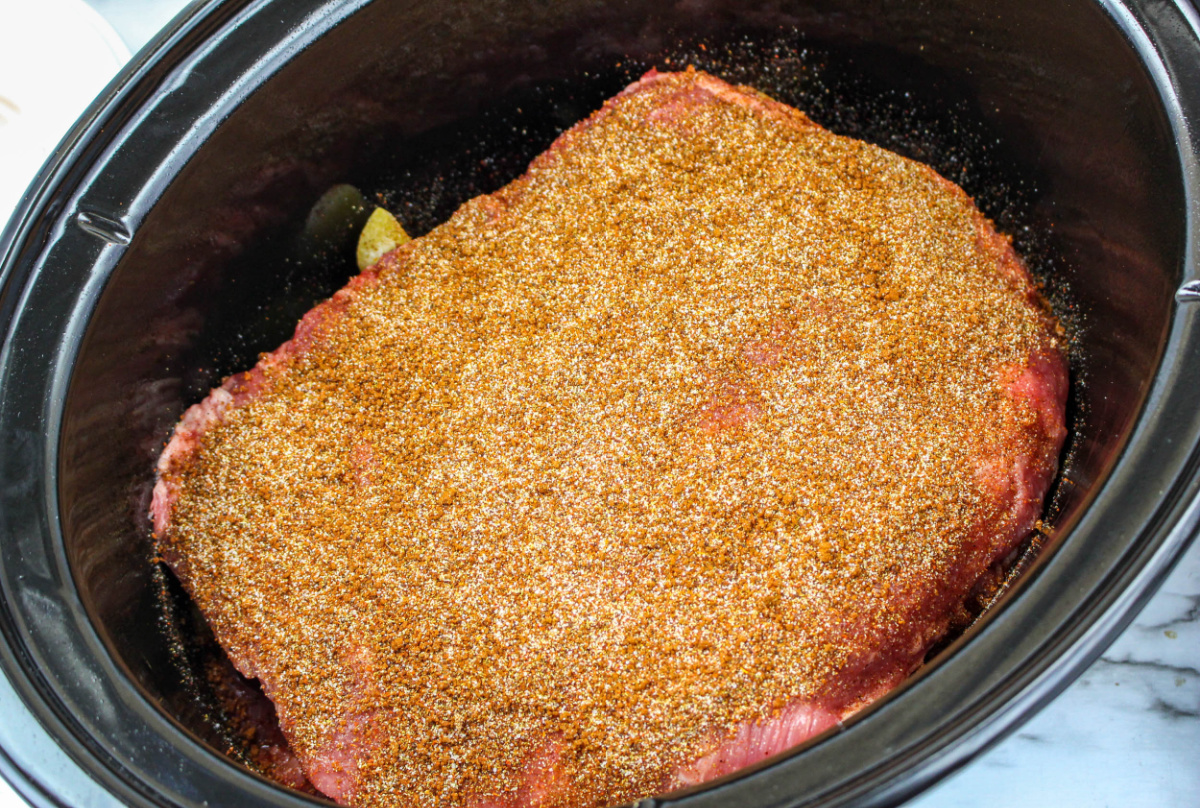 ribs seasoned