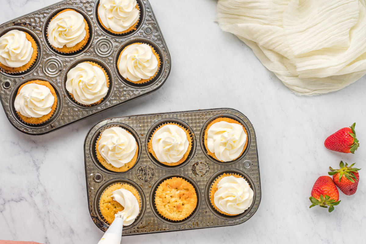 frosting cupcakes