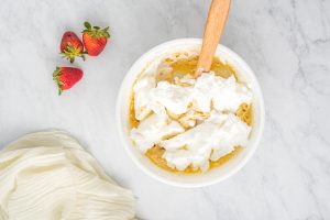egg white foams added to batter