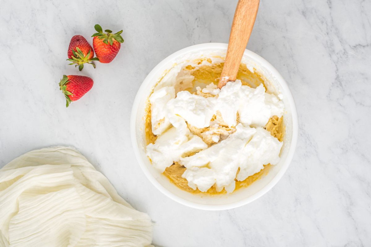 egg white foams added to batter