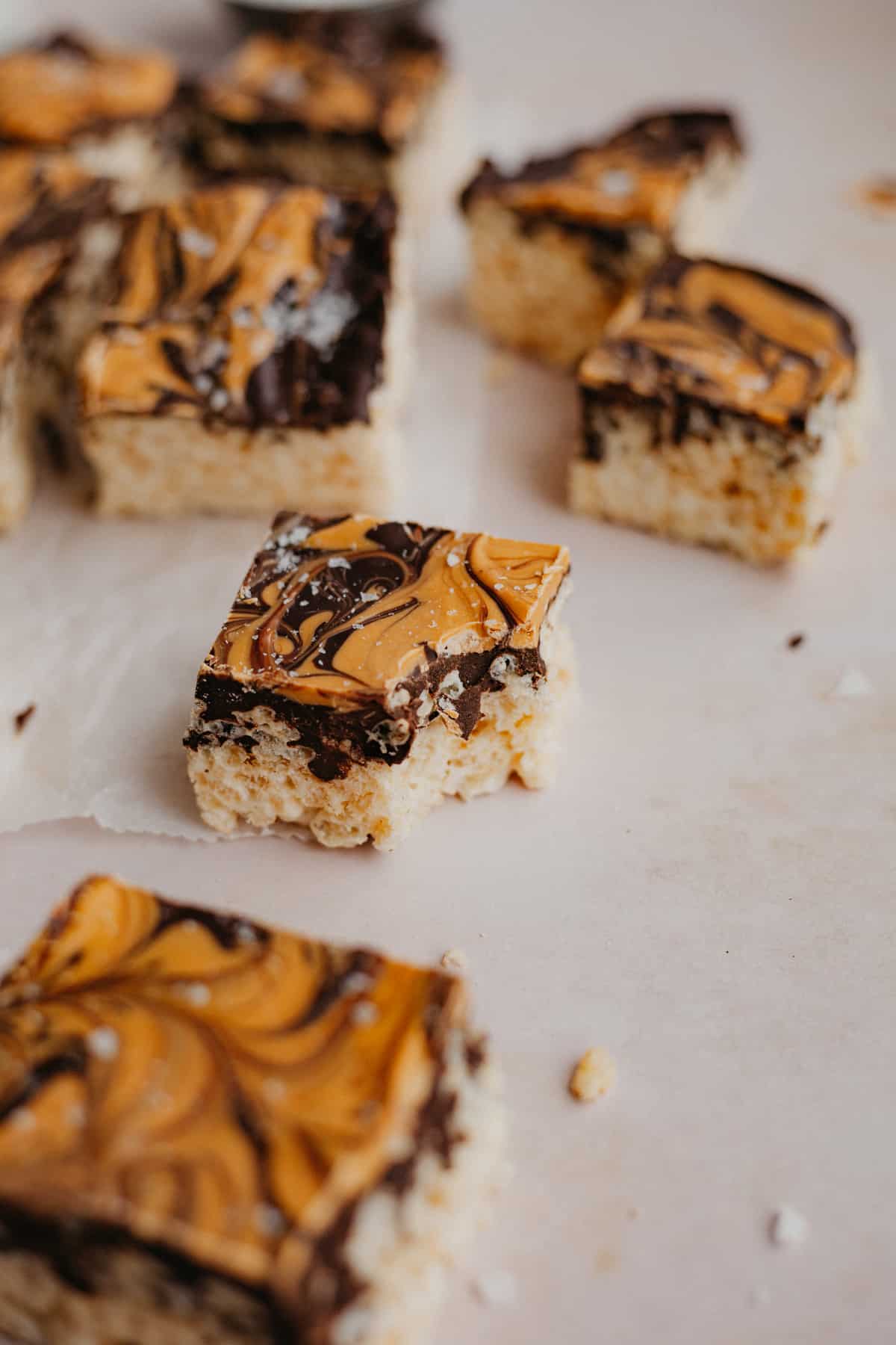 rice krispie treats on a table