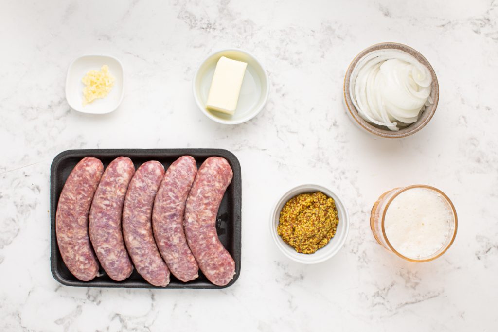 ingredients for slow cooker beer brats