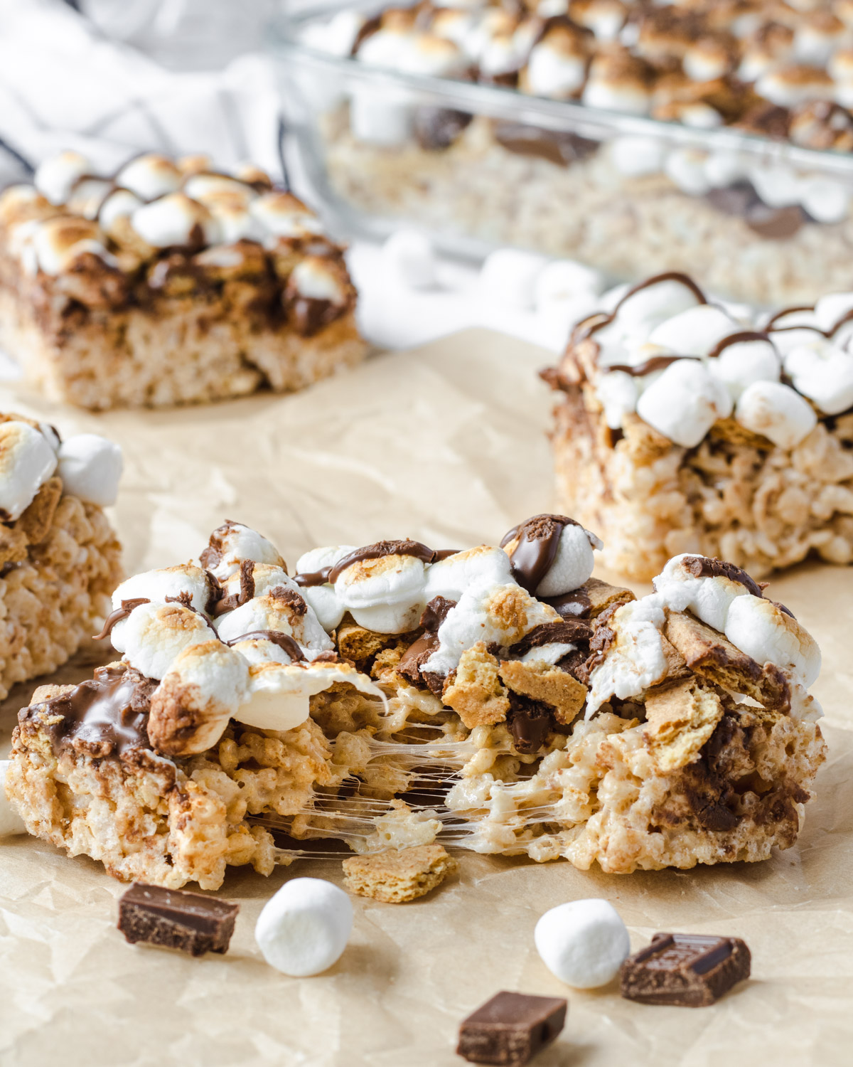 rice krispies with marshmallows on a table