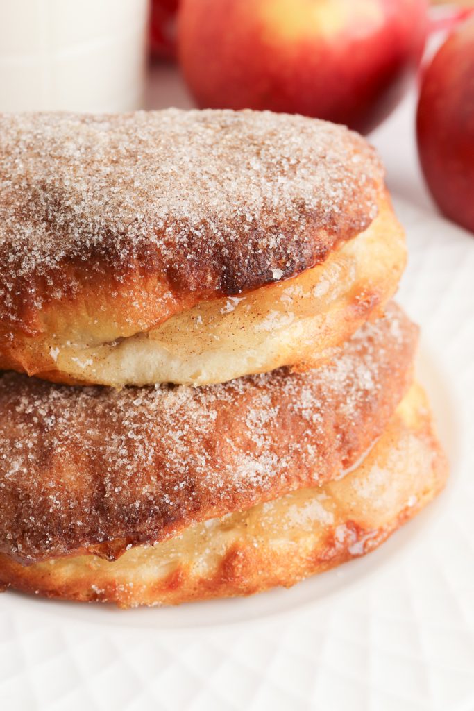 Air Fryer Biscuit Apple Pies on a plate