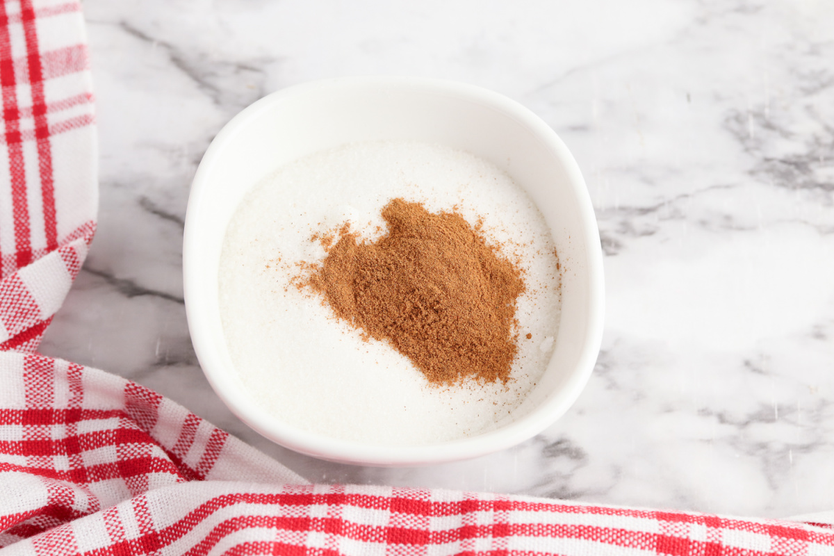 cinnamon and sugar in a bowl