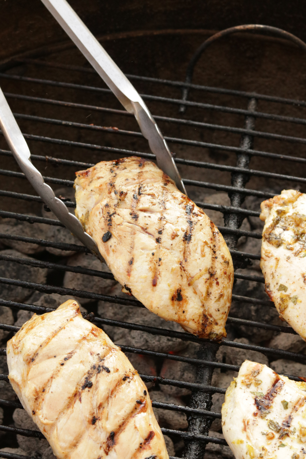 chicken breast on a grill