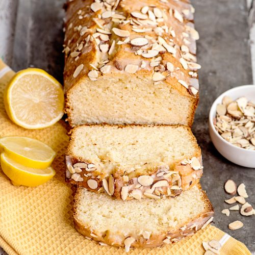 Almond Lemon Bread sliced