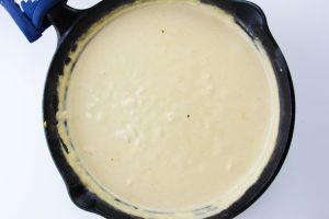 white sauce in a pan