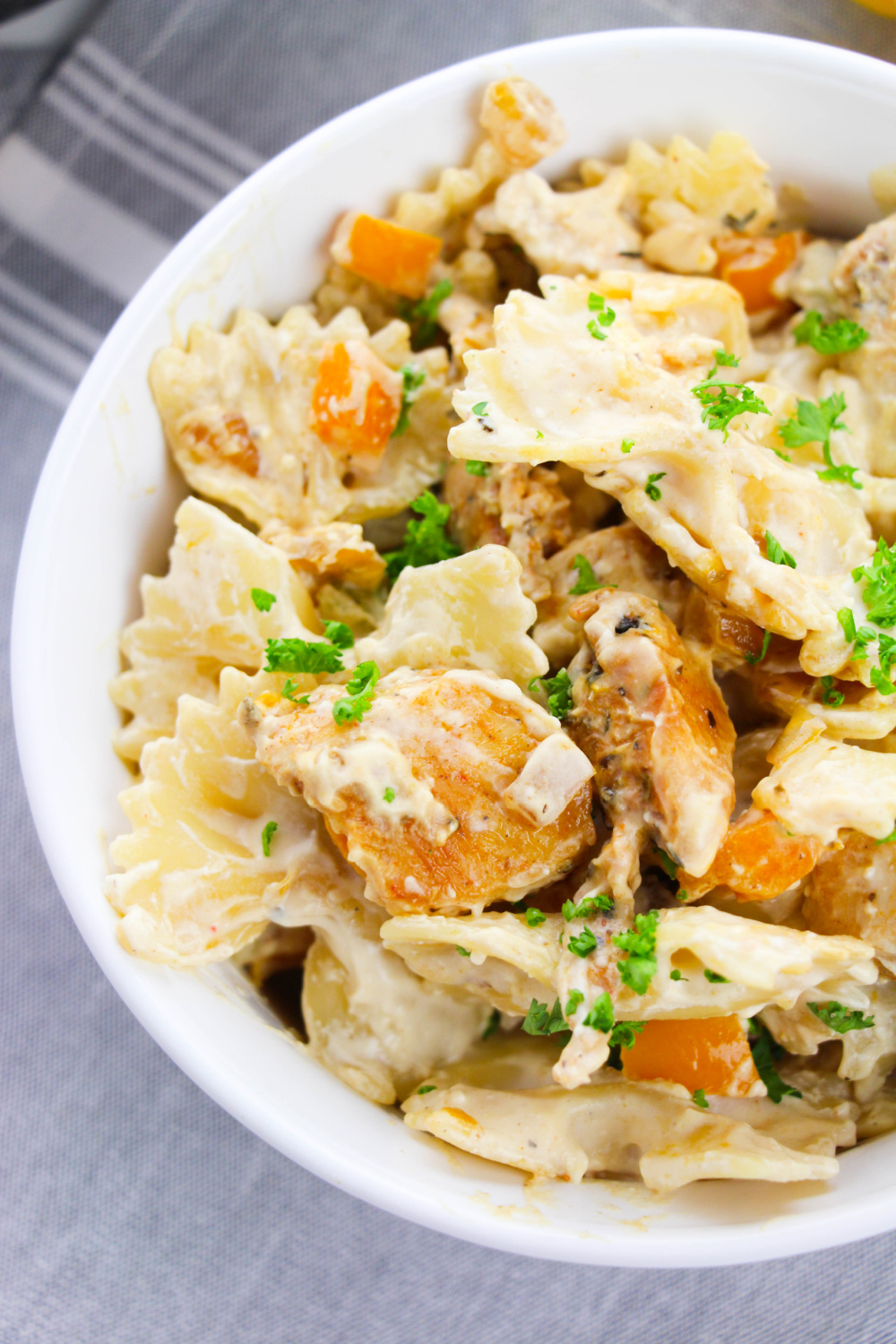 Easy Cajun Pasta Skillet in a bowl