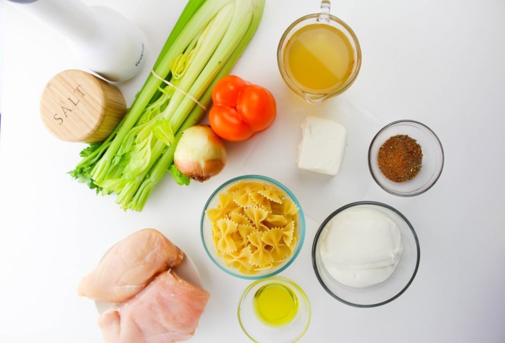 ingredients for Easy Cajun Pasta Skillet