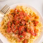 Slow Cooker Chicken Paprikas on a plate