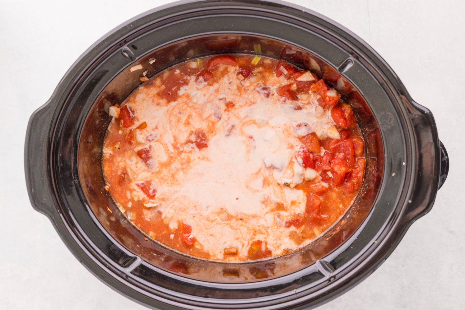 sour cream added to crockpot